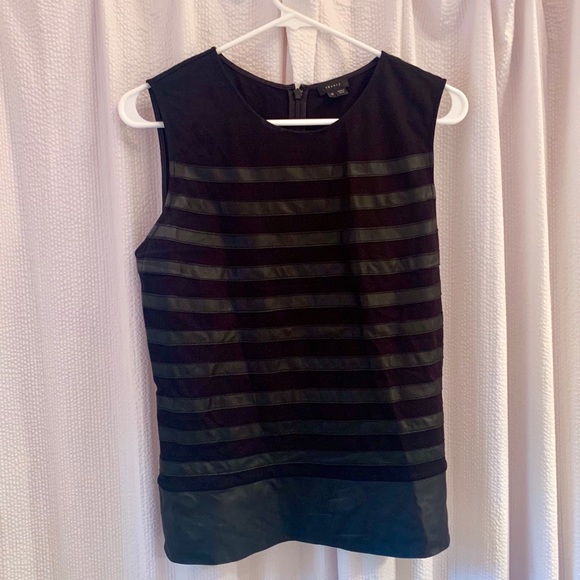 Theory Tops - Theory leather top